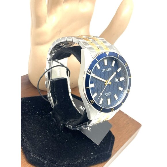 Citizen Men's Watch BI5054-53L Quartz Blue Dial 42mm Two Tone Stainless Steel - Picture 14 of 14